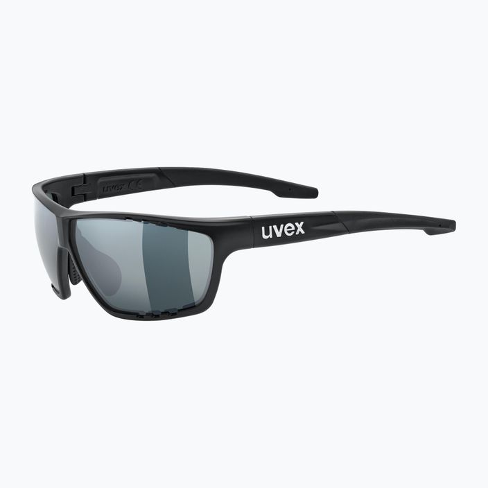 UVEX Sportstyle 706 CV fekete matt/fénytükrös ezüst napszemüveg 53/2/018/2290 5