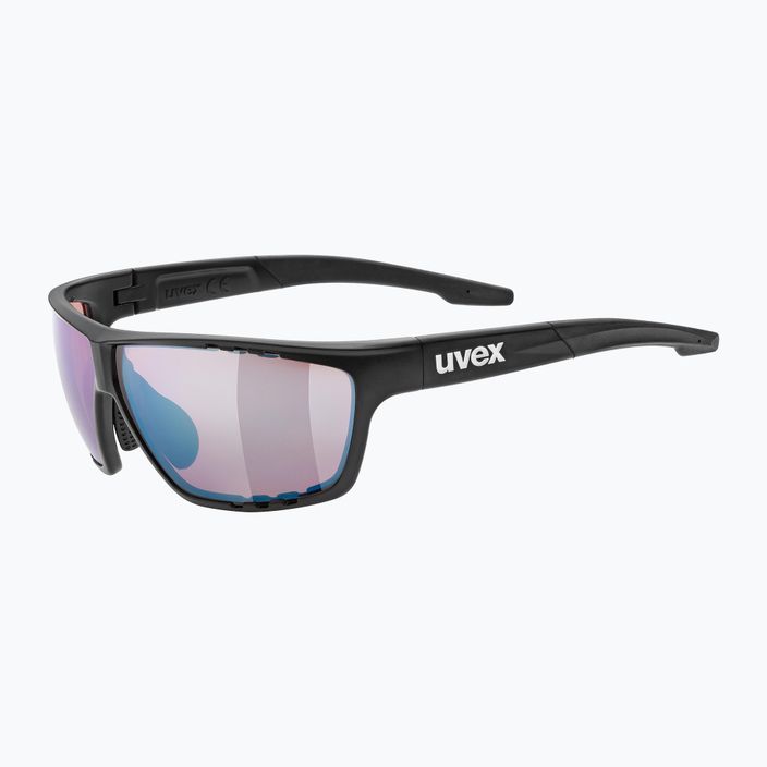 UVEX Sportstyle 706 CV fekete/világítótükrös borostyán színű napszemüveg 53/2/018/2296 5