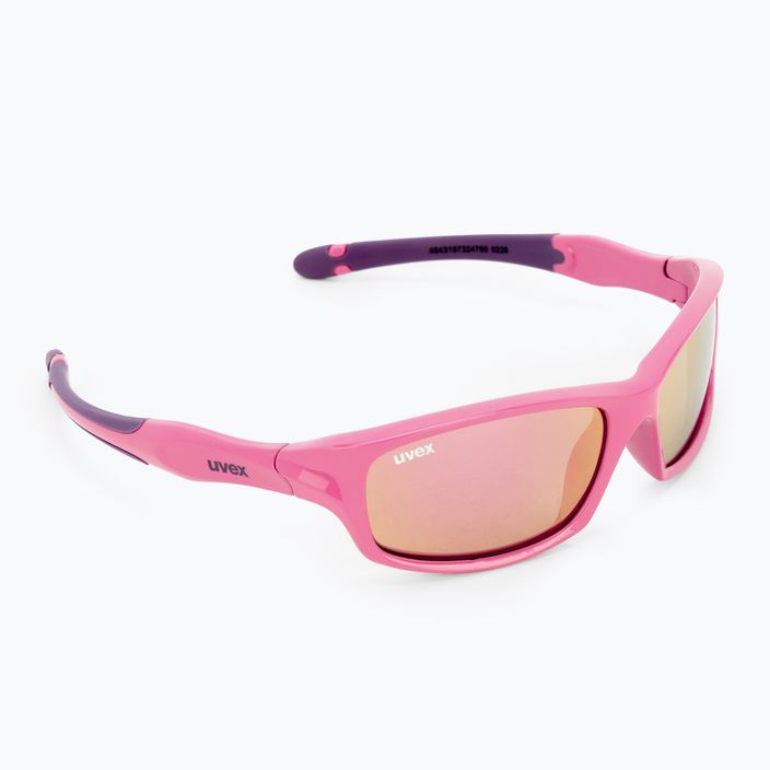 UVEX gyermek napszemüveg Sportstyle 507 rózsaszín lila/tükrös rózsaszín 53/3/866/6616