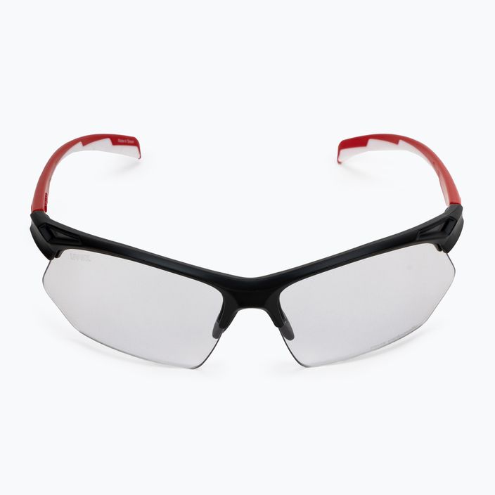 UVEX Sportstyle 802 V fekete piros fehér/variomatic smoke kerékpáros szemüveg 53/0/872/2301 3