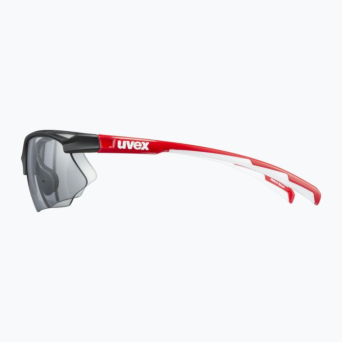 UVEX Sportstyle 802 V fekete piros fehér/variomatic smoke kerékpáros szemüveg 53/0/872/2301 7