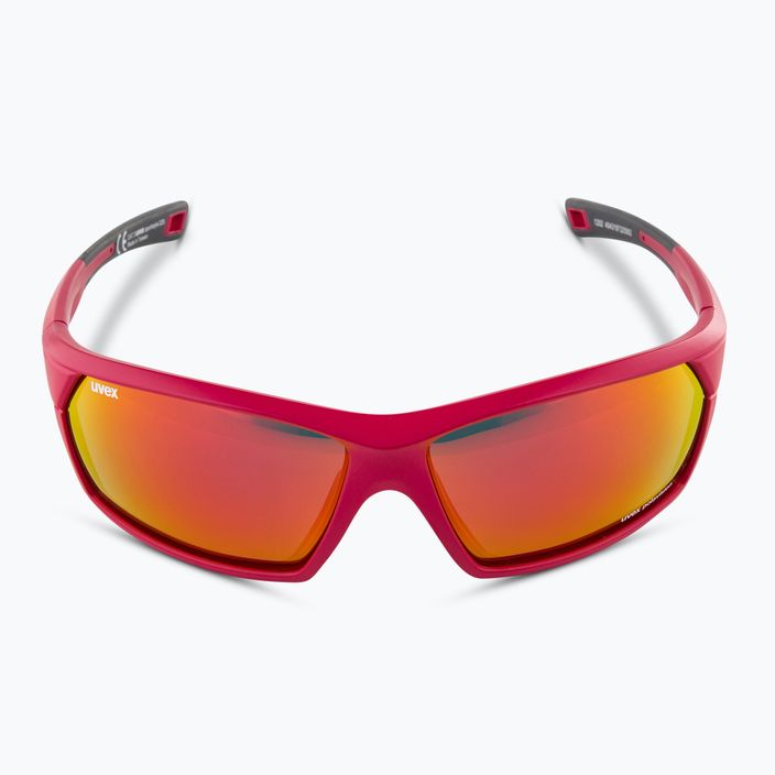 UVEX Sportstyle 225 Pola vörös szürke matt napszemüveg 3