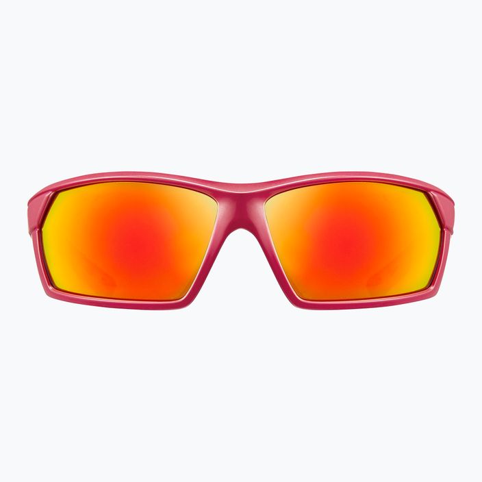 UVEX Sportstyle 225 Pola vörös szürke matt napszemüveg 9
