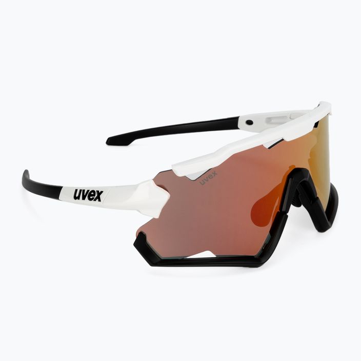 Kerékpáros szemüveg UVEX Sportstyle 228 fehér fekete/tükörvörös 53/2/067/8206