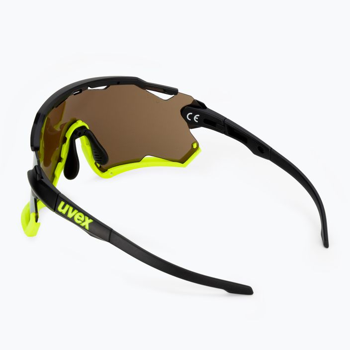 UVEX Sportstyle 228 fekete sárga matt/sárga tükör kerékpáros szemüveg 53/2/067/2616 2