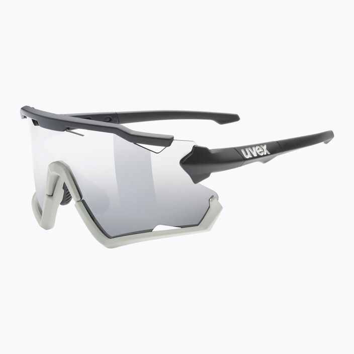 UVEX Sportstyle 228 fekete homokmatt/tükör ezüst kerékpáros szemüveg 53/2/067/2816 5