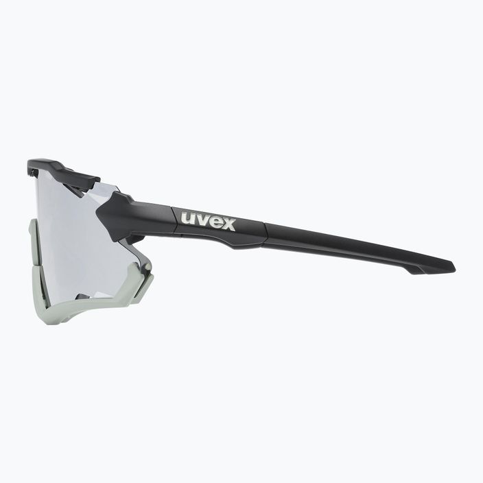 UVEX Sportstyle 228 fekete homokmatt/tükör ezüst kerékpáros szemüveg 53/2/067/2816 9