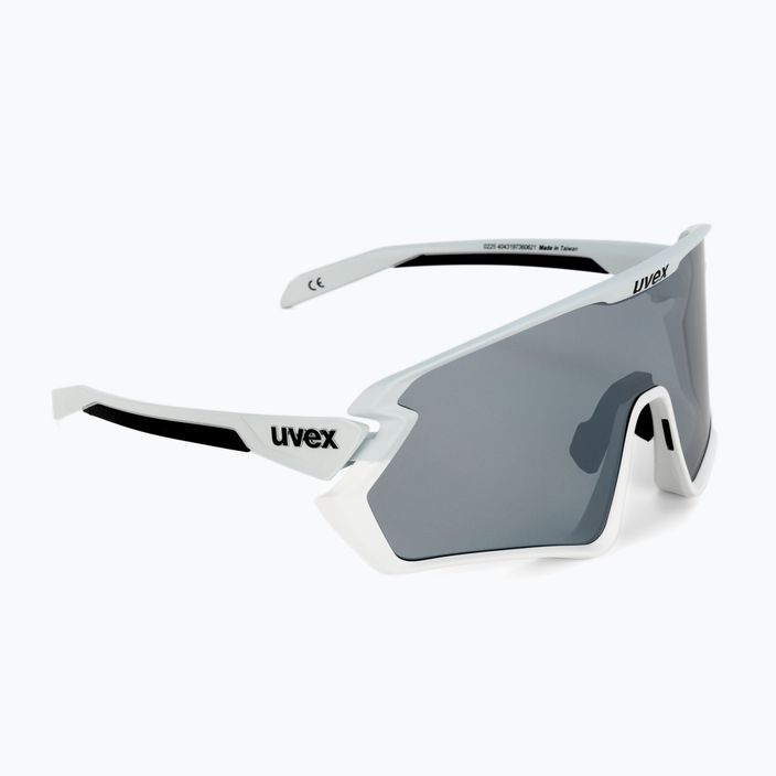 UVEX Sportstyle 231 2.0 felhő fehér matt/tükör ezüst kerékpáros szemüveg 53/3/026/8116