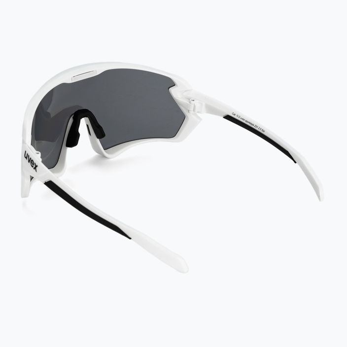 Kerékpáros szemüveg UVEX Sportstyle 231 2.0 Set fehér fekete matt/tükör ezüst 53/3/027/8216 2
