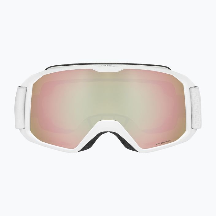 UVEX Xcitd CV S2 síszemüveg fehér matt/rém rózsaszín/colorvision zöld 2