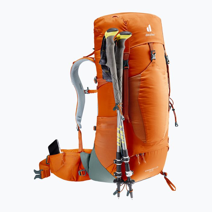 Deuter Aircontact Lite 40 + 10 trekking hátizsák narancssárga 334012393190 6