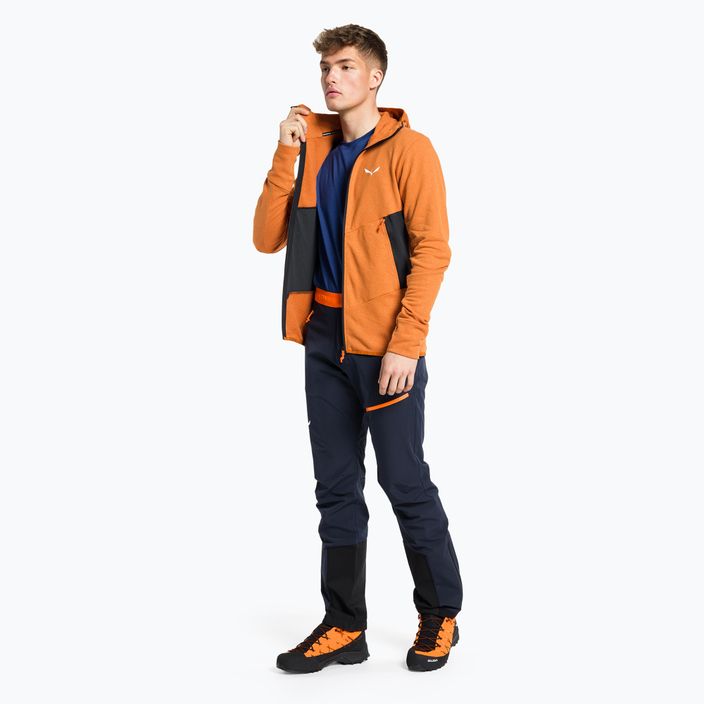 Salewa férfi trekking pulóver Lavaredo Hemp Hooded narancssárga 00-0000028237 2