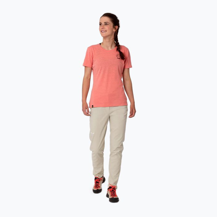 Salewa Lavaredo Hemp Print női mászó póló rózsaszín 00-0000028368 3