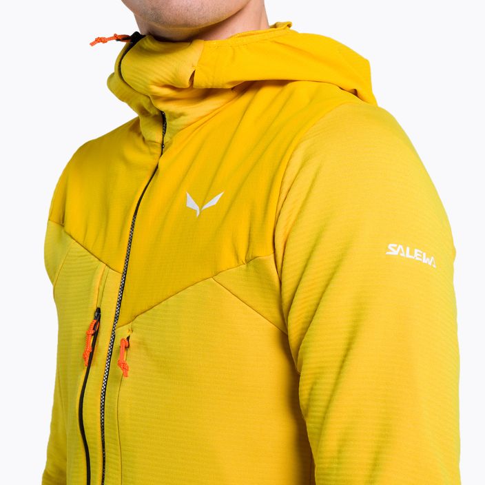 Salewa férfi Agner Polarlite kapucnis trekking pulóver sárga 00-0000028557 4