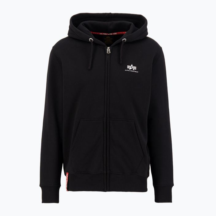 Férfi Alpha Industries Basic Zip SL pulóver fekete 2