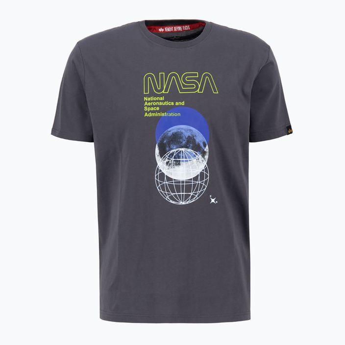 Alpha Industries NASA Orbit T vintage szürke férfi póló 3