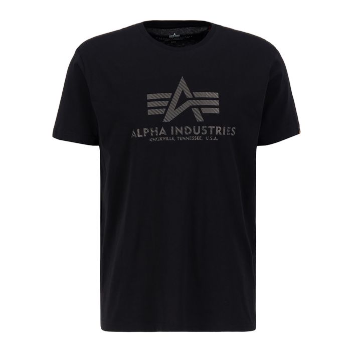 Alpha Industries férfi Basic T Carbon fekete póló 2