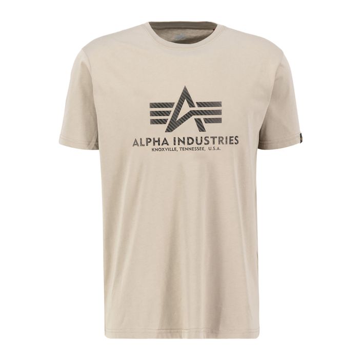 Alpha Industries férfi Basic T Carbon szüreti homok póló 2