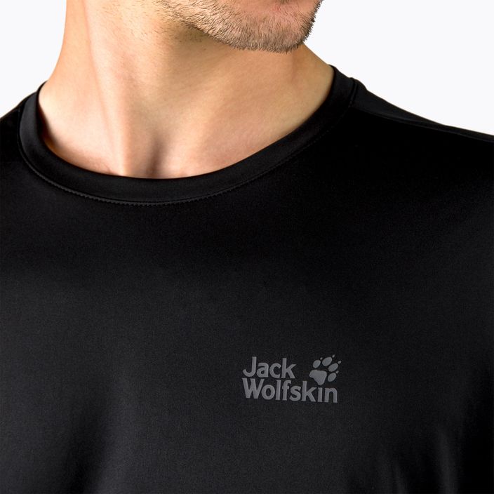Jack Wolfskin férfi túrázó póló Tech fekete 1807071_6000_002 4