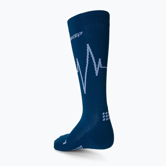 CEP Heartbeat kék női futó kompressziós zokni WP20NC2 2
