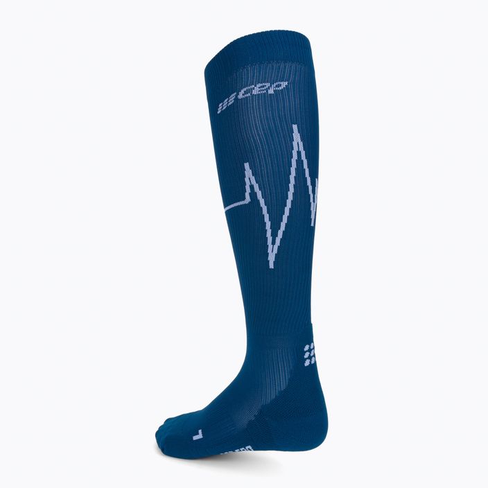 CEP Heartbeat kék férfi futó kompressziós zokni WP30NC2 2