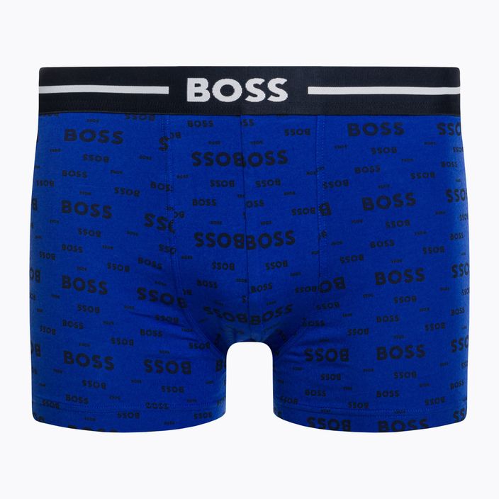 Hugo Boss Trunk Bold Design férfi boxeralsó 3 pár kék/fekete/zöld 50490027-466 4