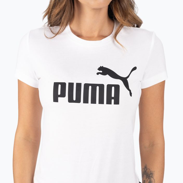 Női tréning póló PUMA ESS Logo Tee fehér 586774_02 4