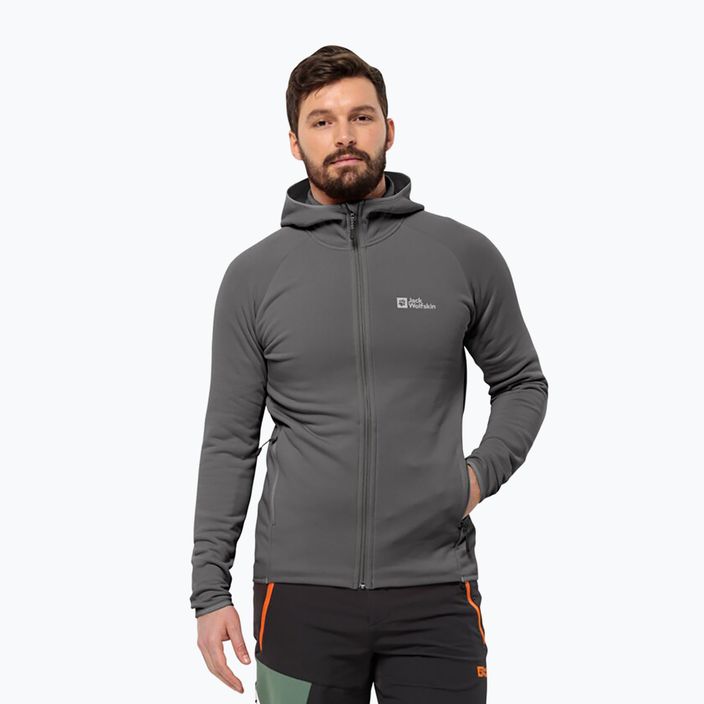 Férfi Jack Wolfskin Baiselberg Baiselberg Hooded Fz fleece melegítőfelső