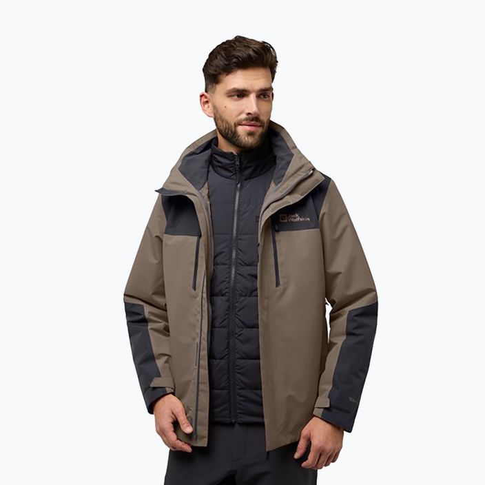 Jack Wolfskin férfi Jasper 3In1 dzseki hideg kávé 3