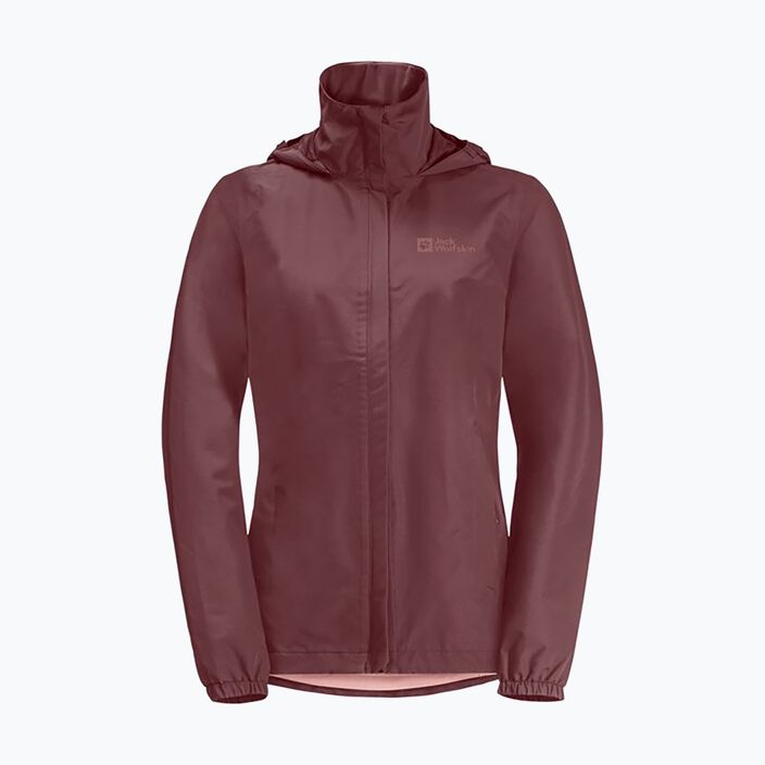 Jack Wolfskin Stormy Point 2L női esőkabát piros okkersárga