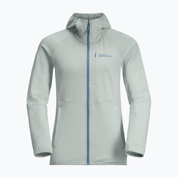 Jack Wolfskin női gyapjú kabát Kolbenberg Hooded Fz cool szürke