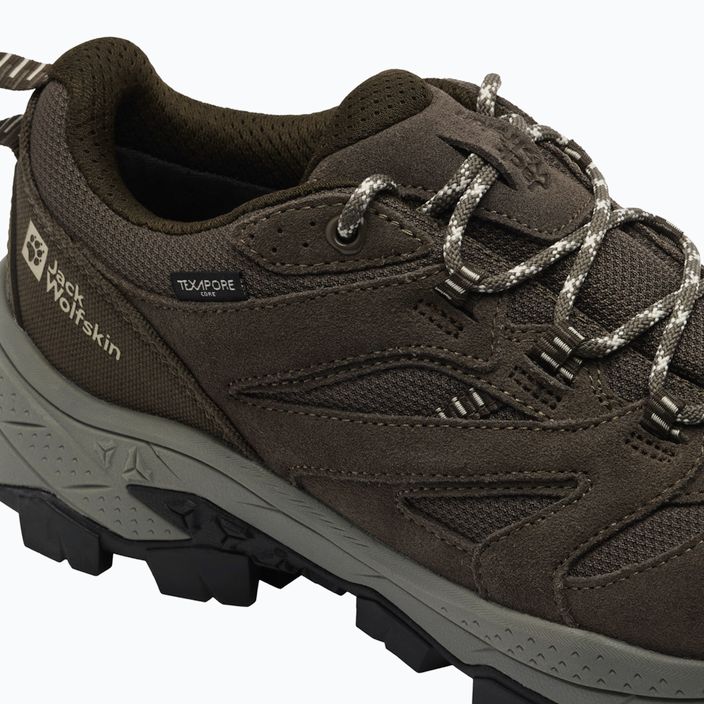 Jack Wolfskin Vojo Tour Texapore Low hideg kávé trekking bakancs 5