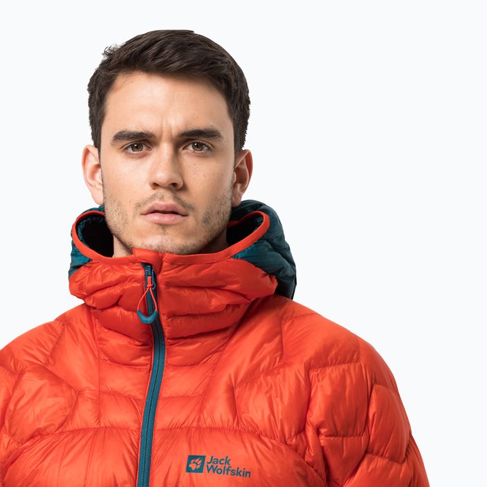 Jack Wolfskin férfi Alpspitze Down Hoody skit kabát narancssárga 1206771_3017 3