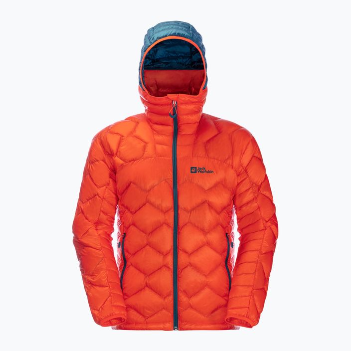 Jack Wolfskin férfi Alpspitze Down Hoody skit kabát narancssárga 1206771_3017 2
