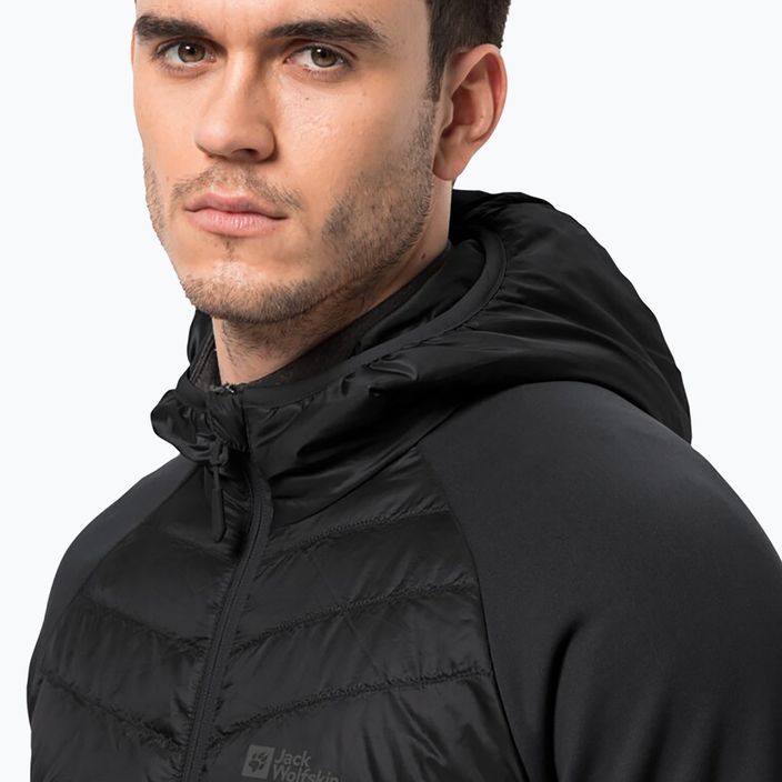 Jack Wolfskin férfi Routeburn Pro Hybrid kabát fekete 1710511 3
