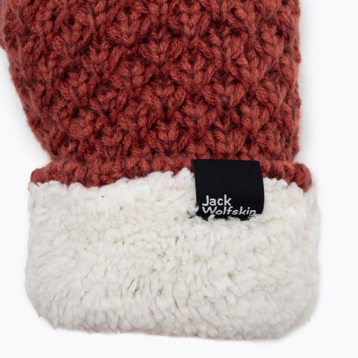 Jack Wolfskin női téli kesztyű Highloft Knit piros 1908001_3067_003 4