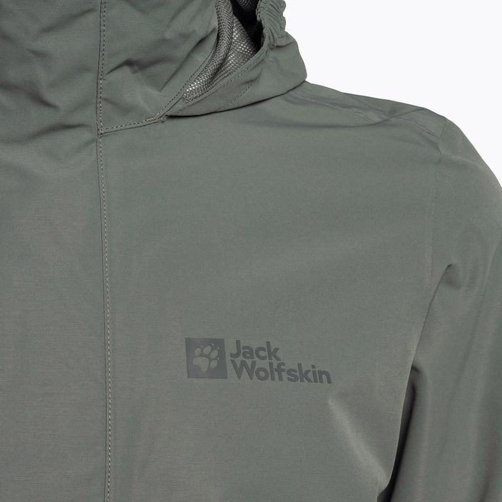 Jack Wolfskin férfi Stormy Point 2L esőkabát zöld 1111142 8