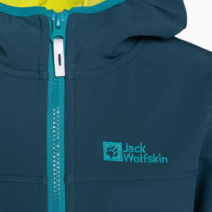 Jack Wolfskin Fourwinds Jacket Kids softshell kabát tengerészkék 1608011 3
