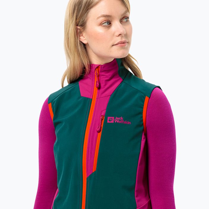 Jack Wolfskin Alpspitze tengerzöld női túra ujjatlan kabát 3