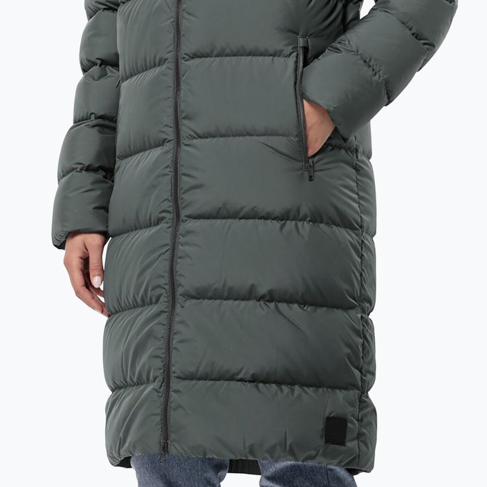 Jack Wolfskin női Frozen Palace pehelykabát pala zöld 4