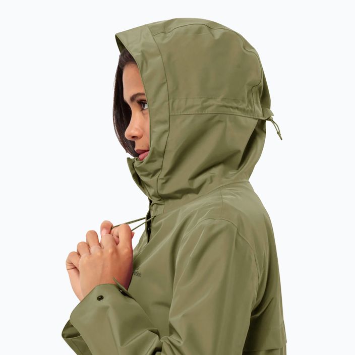 Női esőkabát  Jack Wolfskin Cape West Coat bay leaf 3