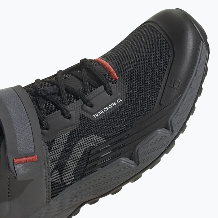 Női MTB kerékpáros cipő adidas FIVE TEN Trailcross Clip A mag fekete/szürke három/piros 11