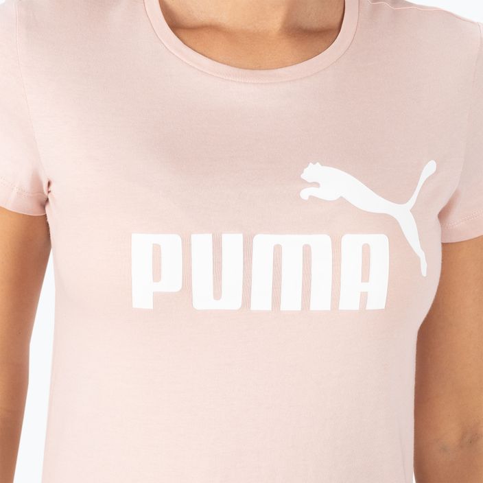 Női edzőpóló PUMA ESS Logo Tee rózsaszín 586775_47 4