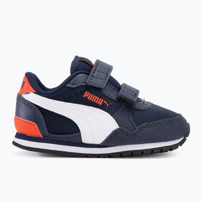 PUMA ST Runner v3 Mesh V Inf gyermekcipő pávatarka/puma fehér/puma piros 2