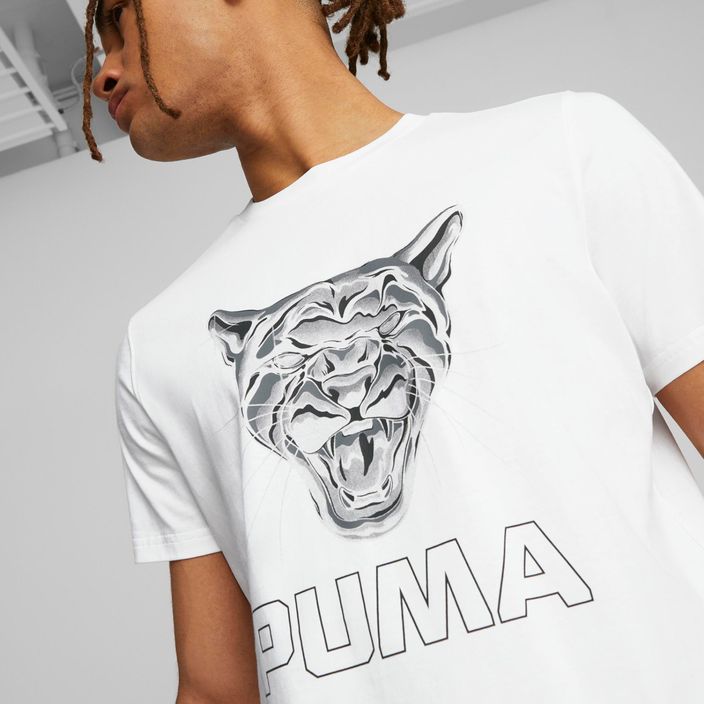 Férfi kosárlabda póló PUMA Clear Out puma fehér 6