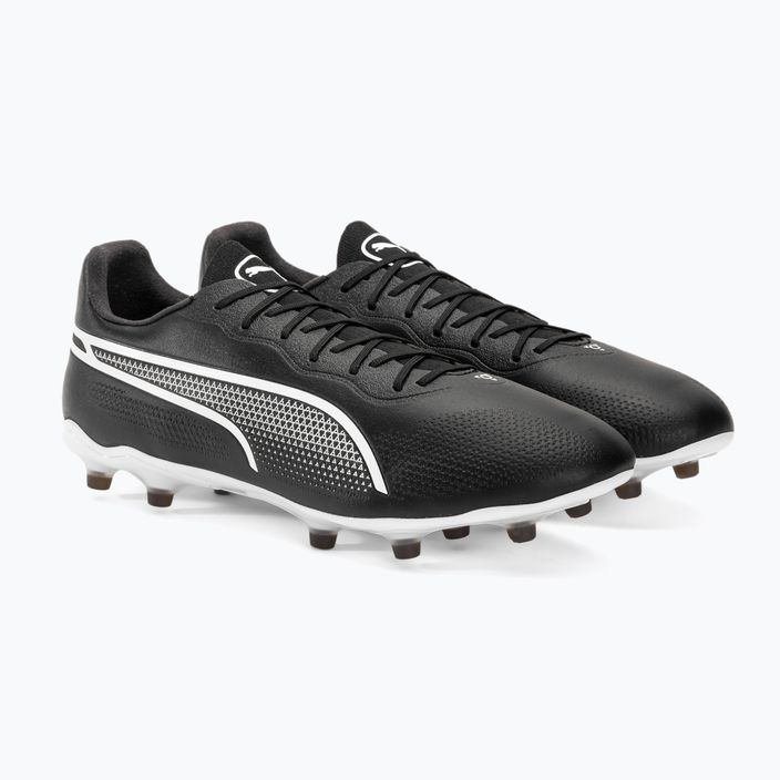 Férfi futballcipő PUMA King Pro FG/AG puma fekete/puma fehér 4