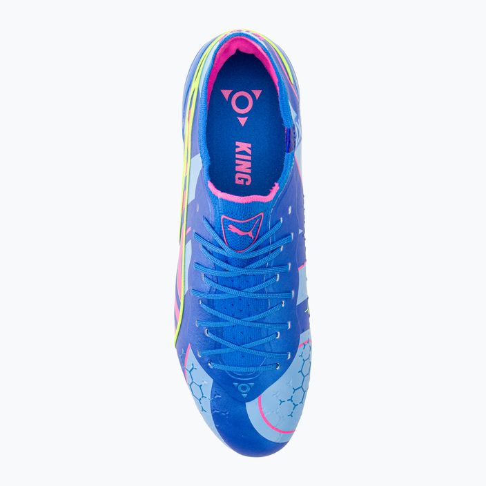 PUMA King Ultimate Energy FG/AG férfi futballcipő ultrakék/világító rózsaszín/világító kék 6