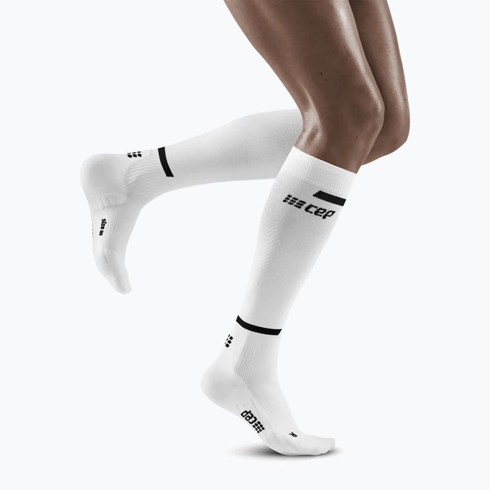 CEP női kompressziós futó zokni Tall 4.0 fehér 4