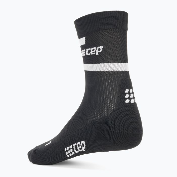 CEP női kompressziós futó zokni 4.0 Mid Cut fekete 2