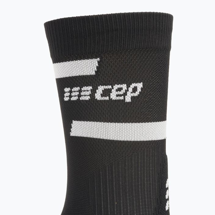 CEP Férfi kompressziós futó zokni 4.0 Mid Cut fekete 5